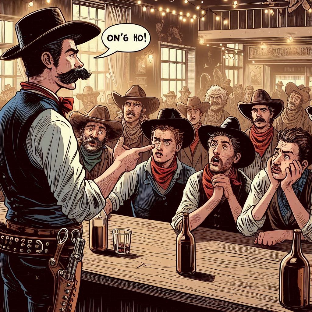 Le soir du débat, le saloon était bondé