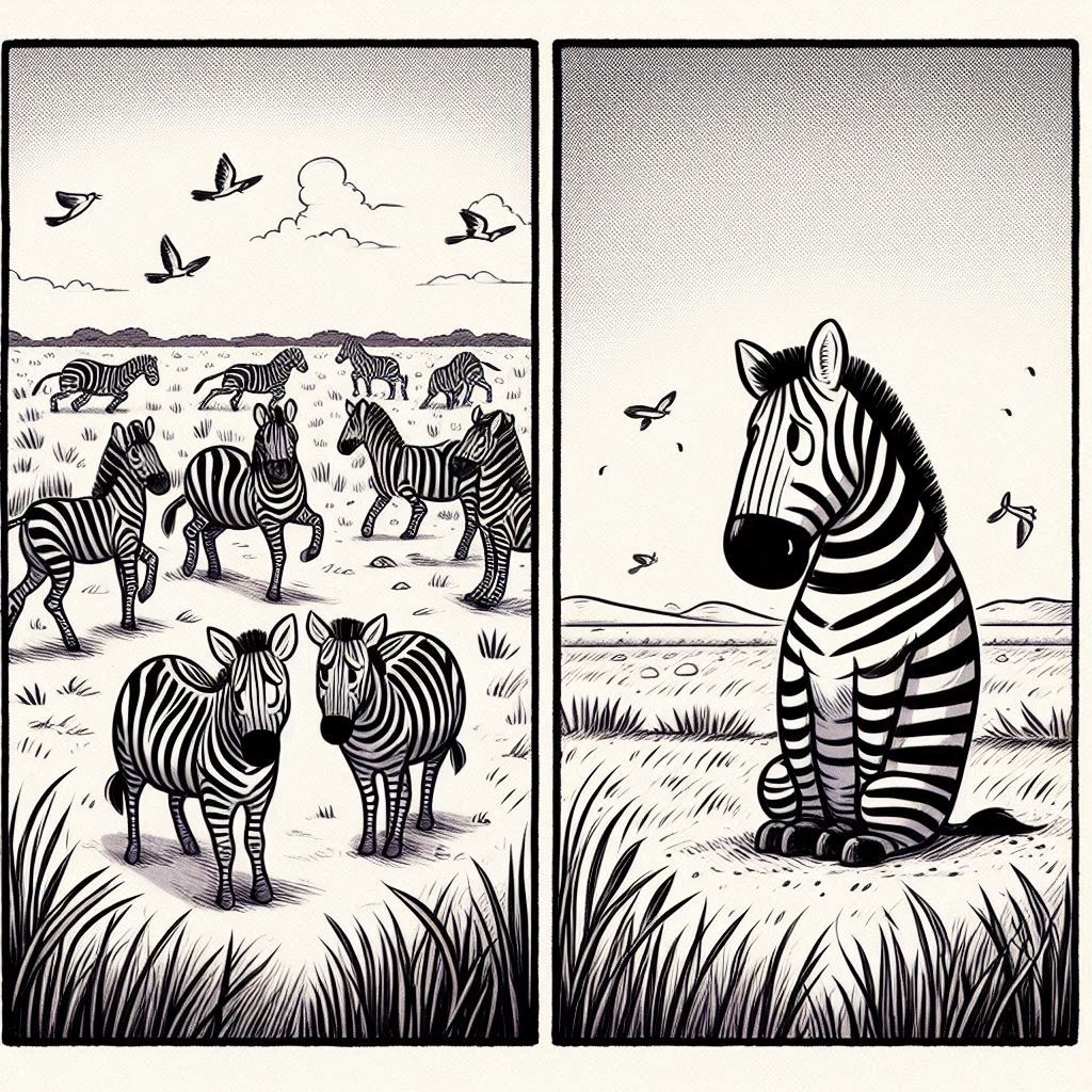 Le Zèbre qui se Cherchait